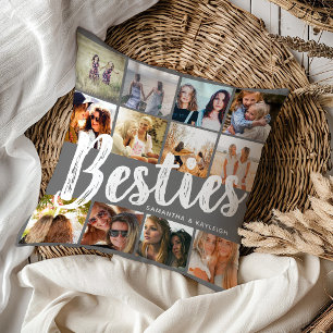 BESTIES, Fotocollage & Namen BFF Kussen