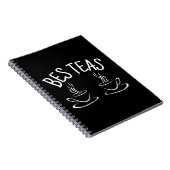 Besties Funny Friendship Notitieboek (Rechterzijde)