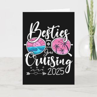 Besties gaan cruisen 2025 Meisjes Overeenkomende V Kaart