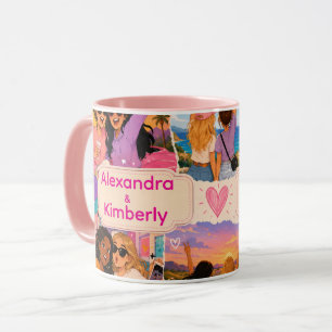 BESTIES! Geschenk met eigen namen Mok