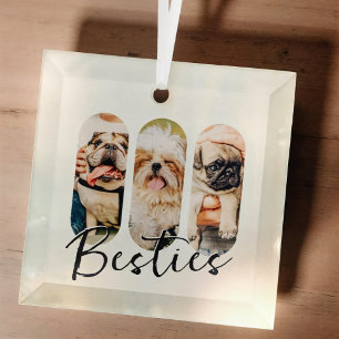 Besties Huisdier Eenvoudig Modern Speelse Drie Fot Glas Ornament
