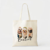 Besties Huisdier Eenvoudig Modern Speelse Drie Fot Tote Bag (Voorkant)