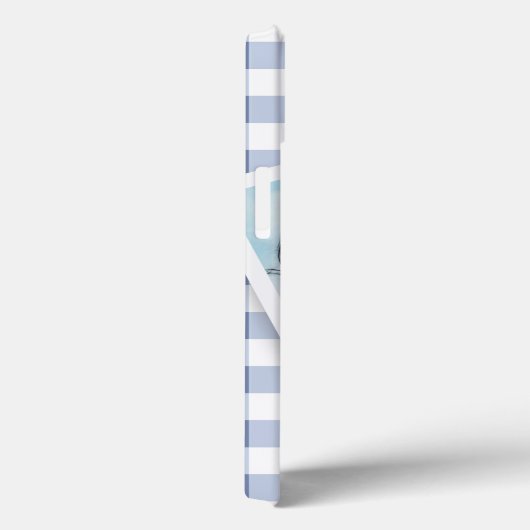 Besties Instant Photo Blue Checker Case-Mate iPhone Case (Achterkant / Rechts)