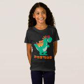 Besties Kat en Dinosour T-shirt (Voorkant volledig)