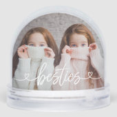 Besties Love Hearts Photo personnalisée (Arrière)