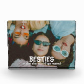 Besties maken de wereld rond Foto Block (Voorkant)