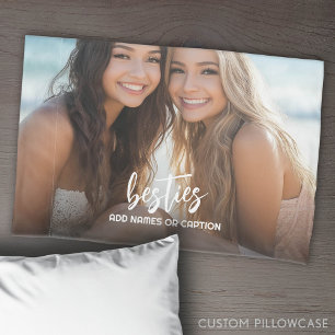 Besties met foto en aangepaste tekst - Script Kussensloop