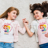Besties met namen t-shirt