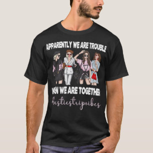 Besties met Vibes Best Friend Vacking Travel Gir T-shirt