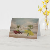 Besties op het strand kaart (Gele Bloem)