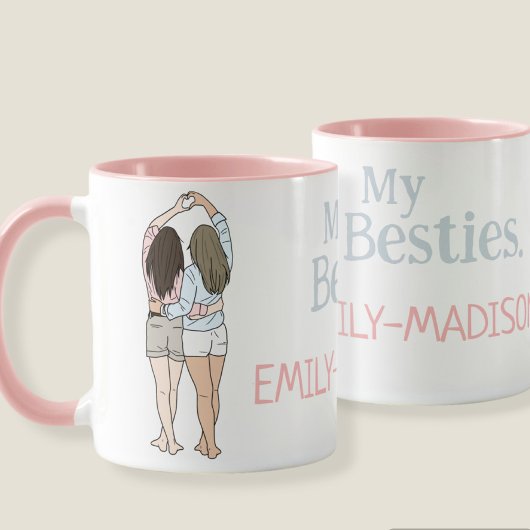 Besties Personalized Mug A Perfect Gift with a Pe
