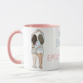 Besties Personalized Mug A Perfect Gift with a Pe (Gauche)