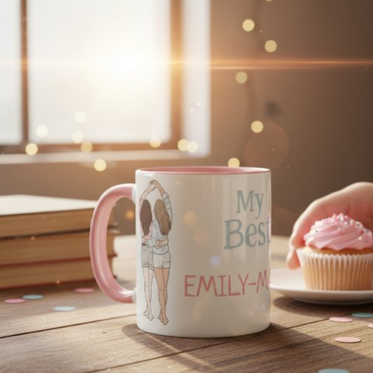 Besties Personalized Mug A Perfect Gift with a Pe Mok