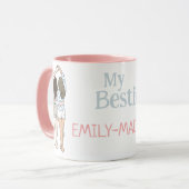 Besties Personalized Mug A Perfect Gift with a Pe Mok (Voorkant links)