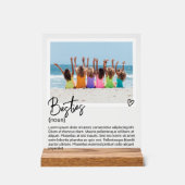 Besties Photo et Noun personnalisée Description (Recto)