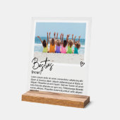 Besties Photo et Noun personnalisée Description (Angle)