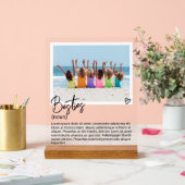 Besties Photo et Noun personnalisée Description (Mariage)