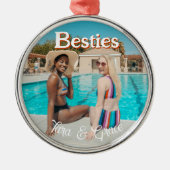 Besties photo Premium Ornement rond (Devant)