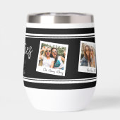 Besties Polaroid Photo Collage Wine Tumbler (Arrière)