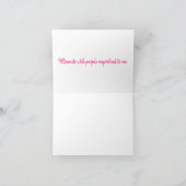 Besties Poupée rose pliée Carte de remerciements (Intérieur)