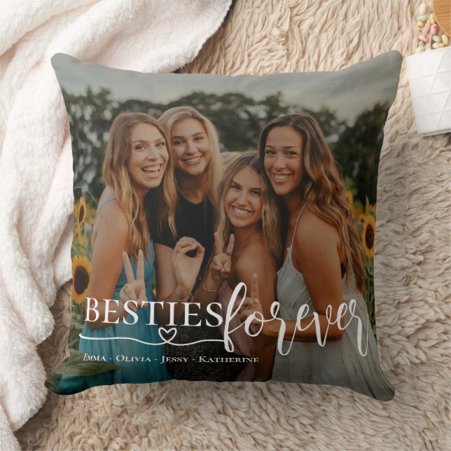 Besties Pour Jamais Photo Jeu Oreiller (Couverture)