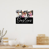 Besties Script Aangepaste Foto Collage Poster (Keuken)