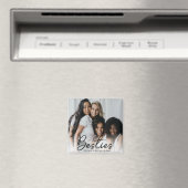 Besties Script Aangepaste Foto Magneet (Insitu (Vaatwasser))