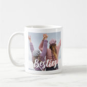 Besties Script Friends Keepsake Photo Koffiemok (Links)