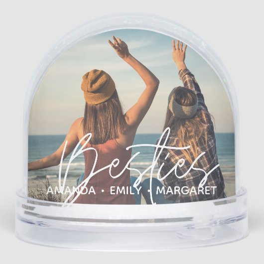 Besties Simple Script moderne Deux photos (Arrière)