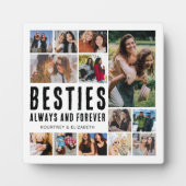 Besties Toujours & Forever Photo Collage Plaque (Devant)