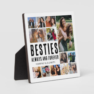 Besties Toujours & Forever Photo Collage Plaque