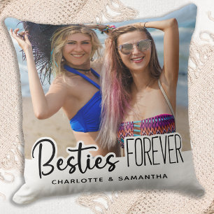 Besties voor altijd op maat 2 Beste vrienden foto' Kussen