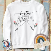 Besties voor altijd Pinky Promise Flower Custom Gi Trui
