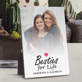 Besties voor Life Script Beste Vrienden Foto & Har Fotoplaat