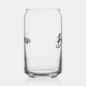 Bestman Black White Wedding Blikvorm Glas (Links)