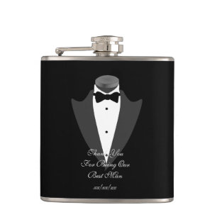 BESTMAN Cadeau Gepersonaliseerde Fles Vader Bruid  Heupfles