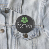 Bestman Wild Green Rozen Chalkboard Ronde Button 7,6 Cm (In situ)