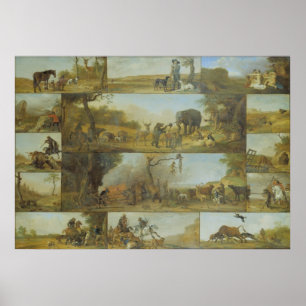 Bestraffing van een jager poster