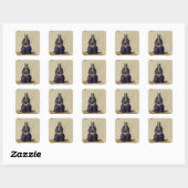 Bestraffing van tovenaars vierkante sticker (Vel)