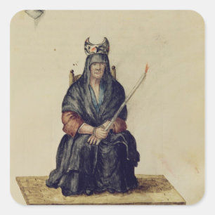 Bestraffing van tovenaars vierkante sticker