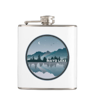 Bestraling van het Mayo Lake North Carolina Heupfles
