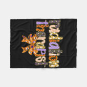 Bestralingstherapeut Halloween Coquette Pumpkin Ro Fleece Deken (Voorkant (Horizontaal))