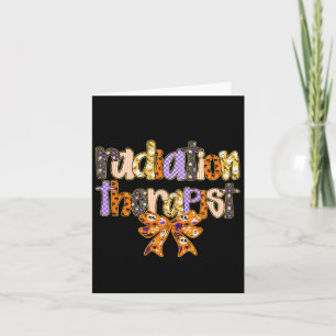 Bestralingstherapeut Halloween Coquette Pumpkin Ro Kaart