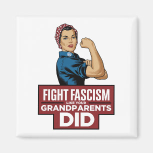 Bestrijd het fascisme zoals je grootouders dat ded magneet
