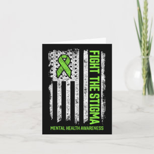 Bestrijd het stigma Amerikaanse vlag geestelijke g Kaart