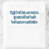 Bestrijd huidkanker, passeer het Pet, Hakuna Matat Rechthoekige Sticker (Tas)