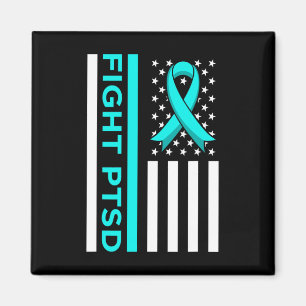 Bestrijd PTSS Stress Awareness Amerikaanse vlag Li Magneet