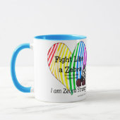 Bestrijding als een Zebra Ehlers-Danlos Awareness Mok (Links)