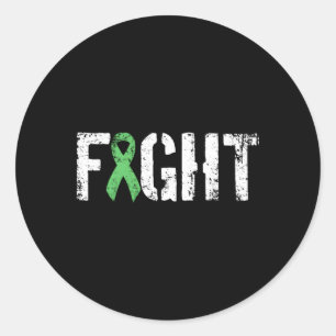Bestrijding non Hodgkins Lymphoma militaire stijl Ronde Sticker