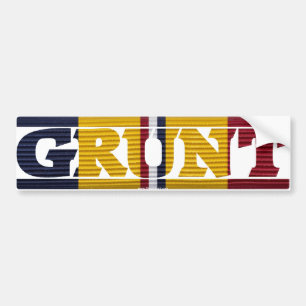 Bestrijding van de Bumpersticker van het GRUNT